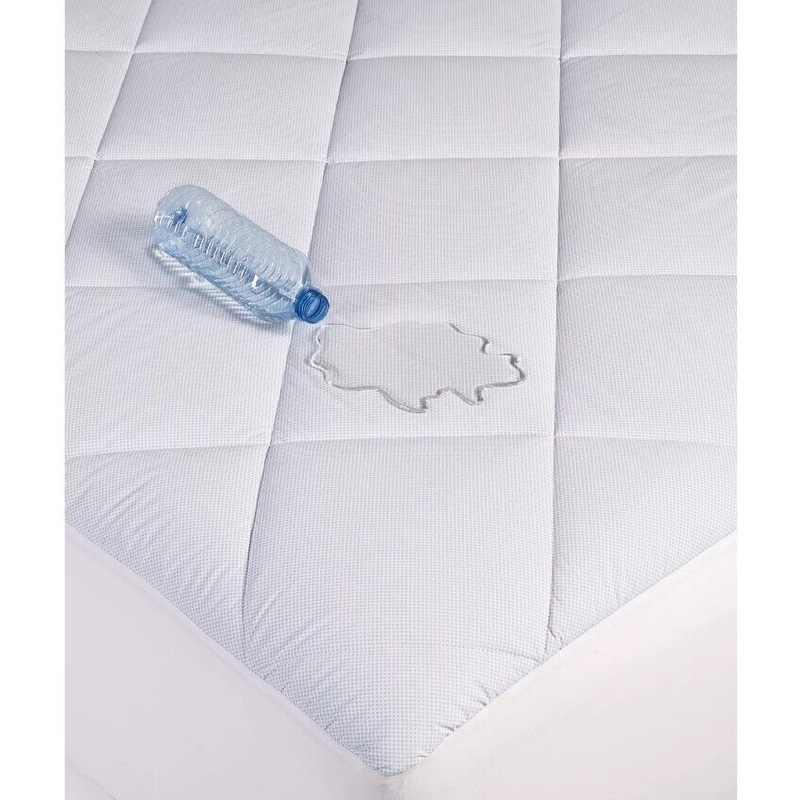 Martha Stewart Collection Cool To Touch Twin Mattress White & Blue ABT53 shr
