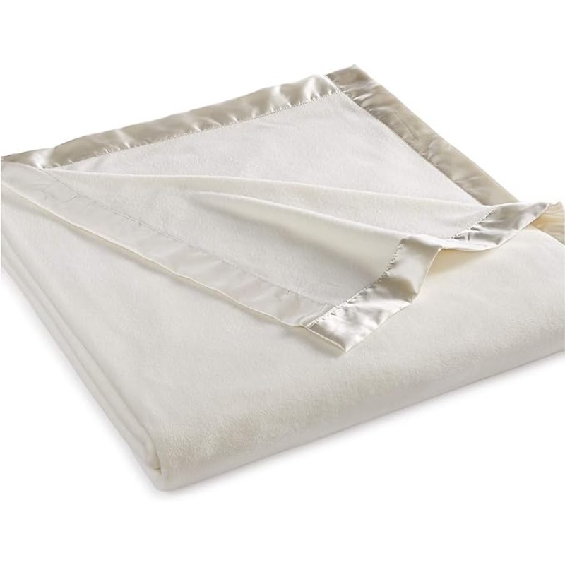 Martha Stewart Collection Martha Stewart Soft Fleece Que Natural Ivory FullQueen abt127 shr