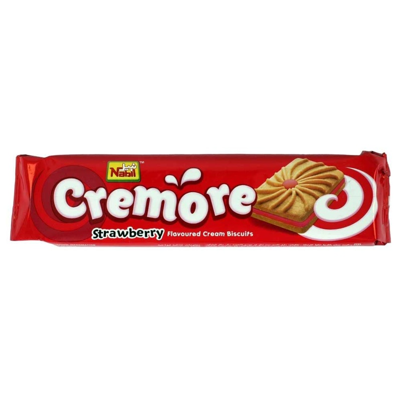 Nabil Cremore Strawberry Flavoured Cream Biscuits 82g| Nabil Cremore In Lebanon