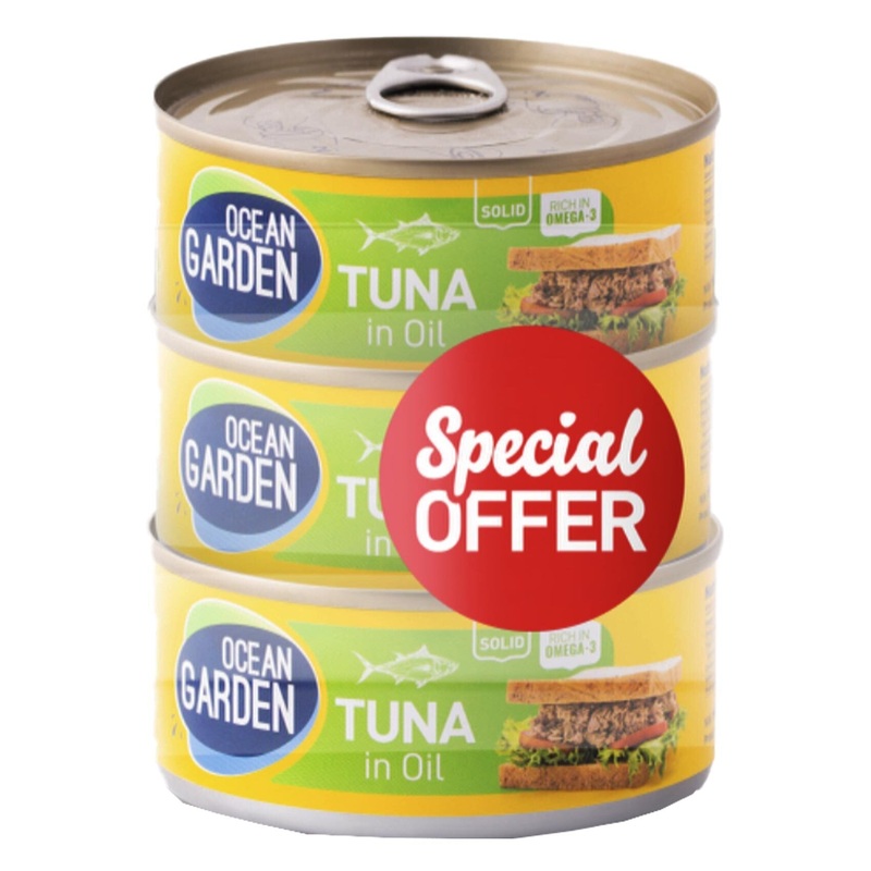 Ocean Garden Tuna In Oil 160g*3 (Special Offer) | Ocean Garden In Lebanon