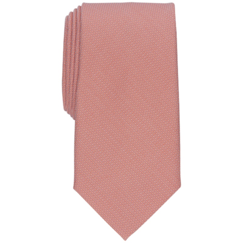Perry Ellis Mens Hydell Micro-Print Tie Orange ONE SIZE ABL90 SHR,