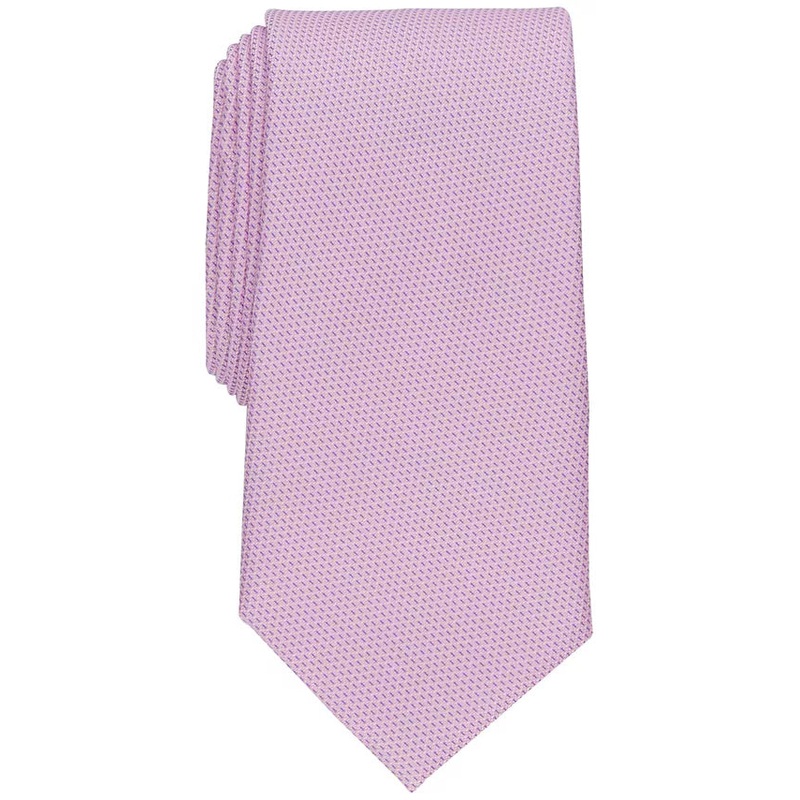 Perry Ellis Mens Hydell Micro-Print Tie Pink ONE SIZE ABL107 SHR,