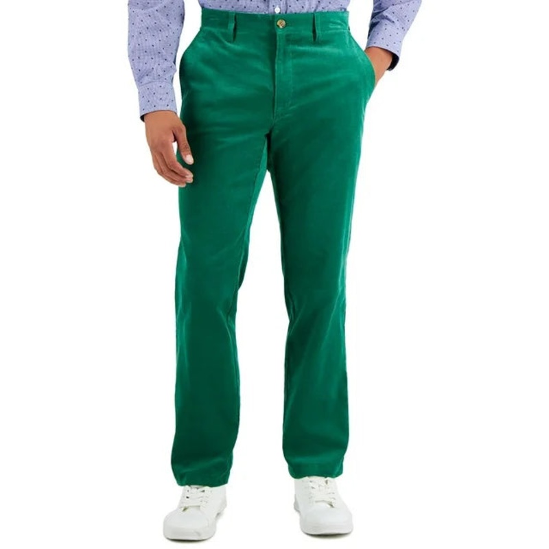 Club Room Mens Corduroy Pants Verdant Green 33×30 ABF3145