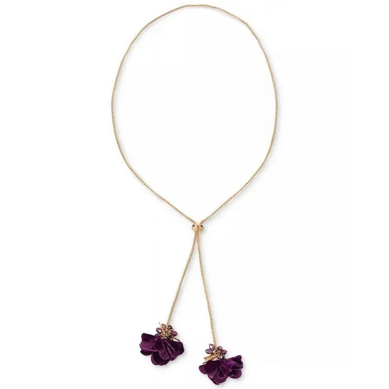 INC International Concepts Women’s Gold And Purple Catenary ABW857