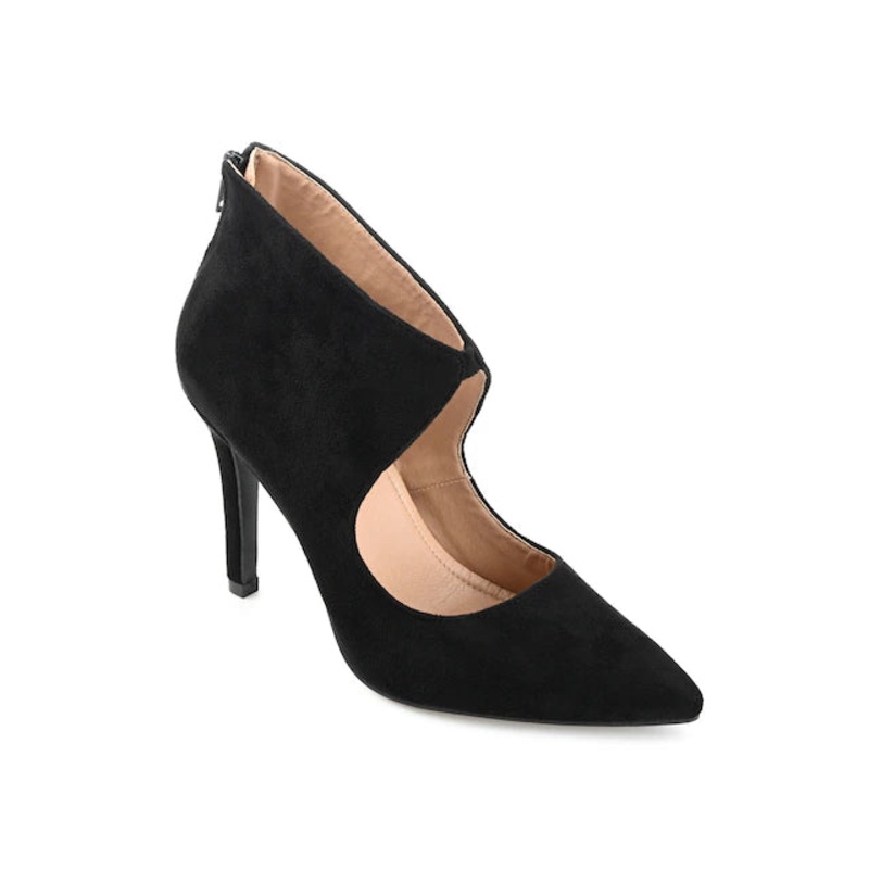 Journee Collection Black Heels SDM38 shr