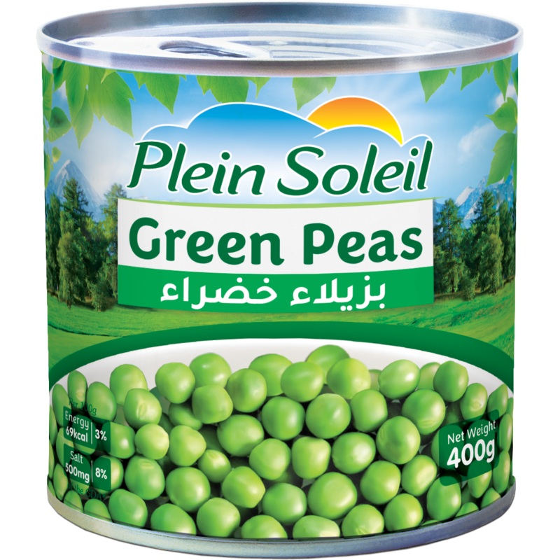 Plein Soleil Canned Green Peas 400g | Plein Soleil In Lebanon