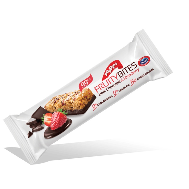 Poppins Fruity Bites Dark Chocolate & Strawberry 25g