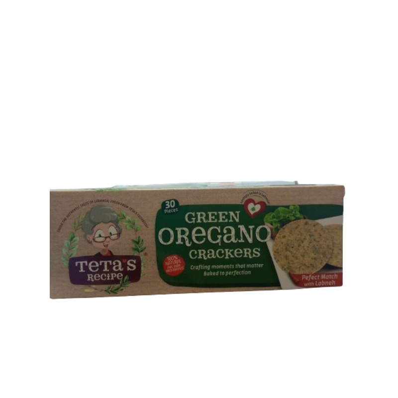 Teta Recipe Green Oregano Crackers 30 Pieces