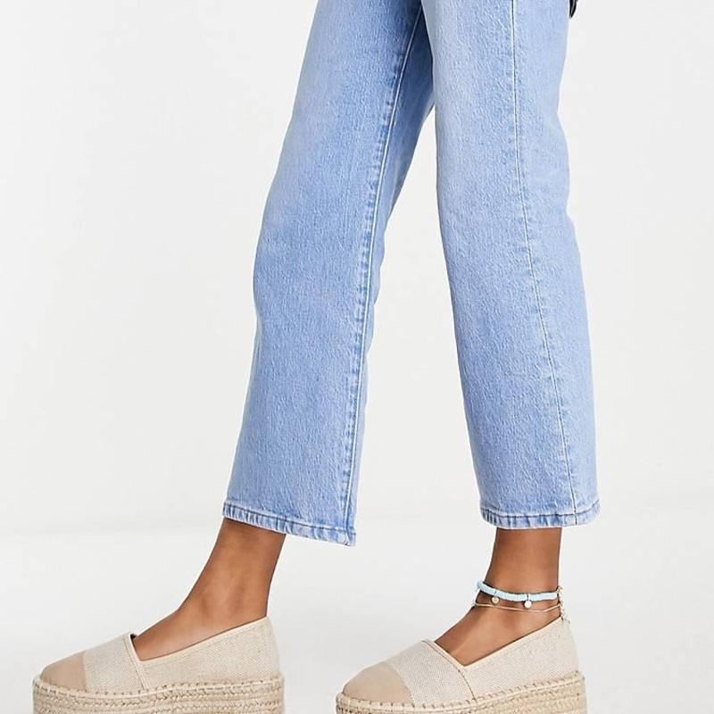 ASOS Design  Women’s Beige Jala Flatform Casual Shoes |ASOS Design In Lebanon