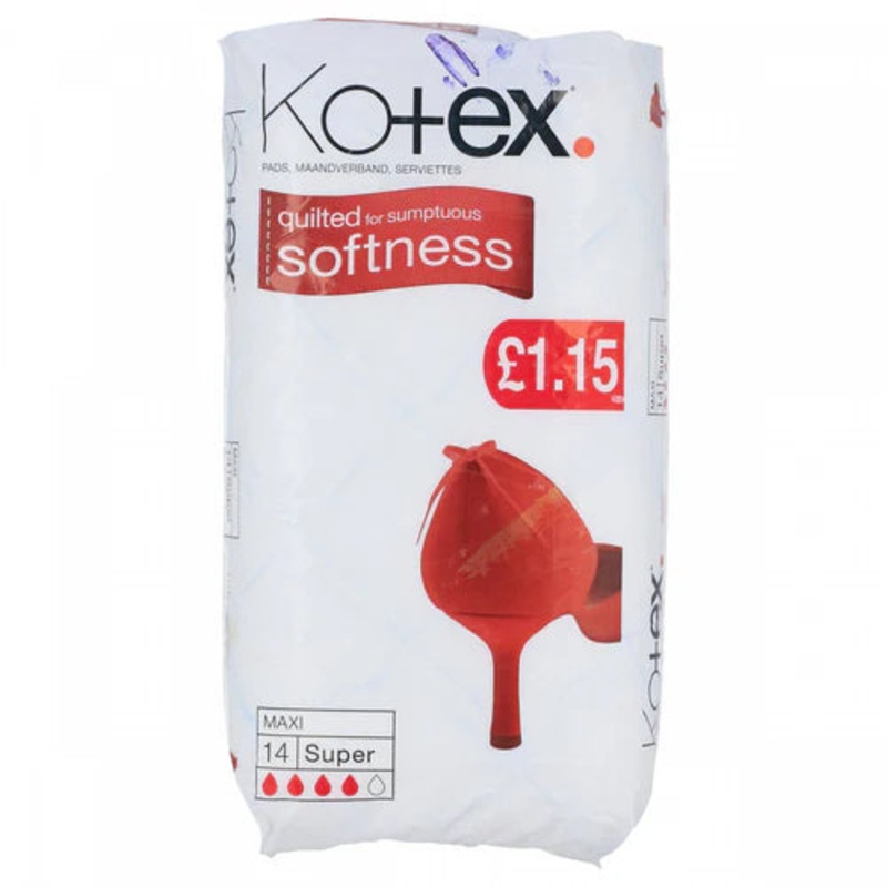Kotex Quilted for Sumptuous Softness 14 Maxi Super