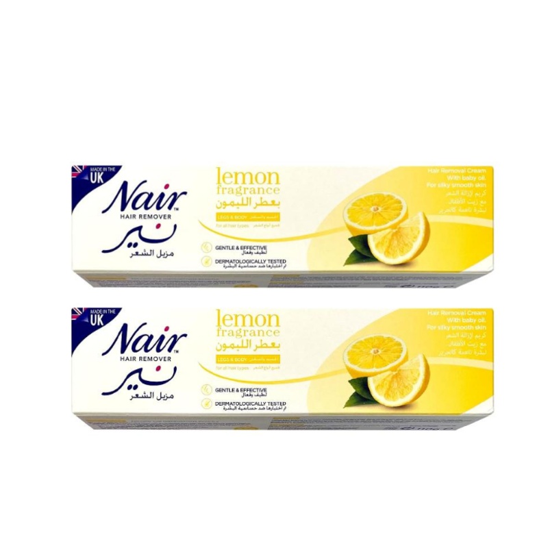 Nair Hair Remover Lemon Fragrance Cream Tube 110g 2Pcs Save 25%