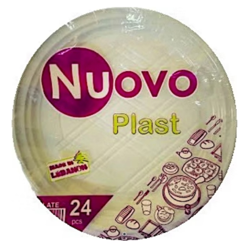 Nuovo Plast Plastic Plate 9 24Pcs | Nuovo Plast  In Lebanon