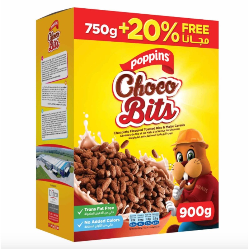 Poppins Choco Bits 750g+20%  | Poppins In Lebanon
