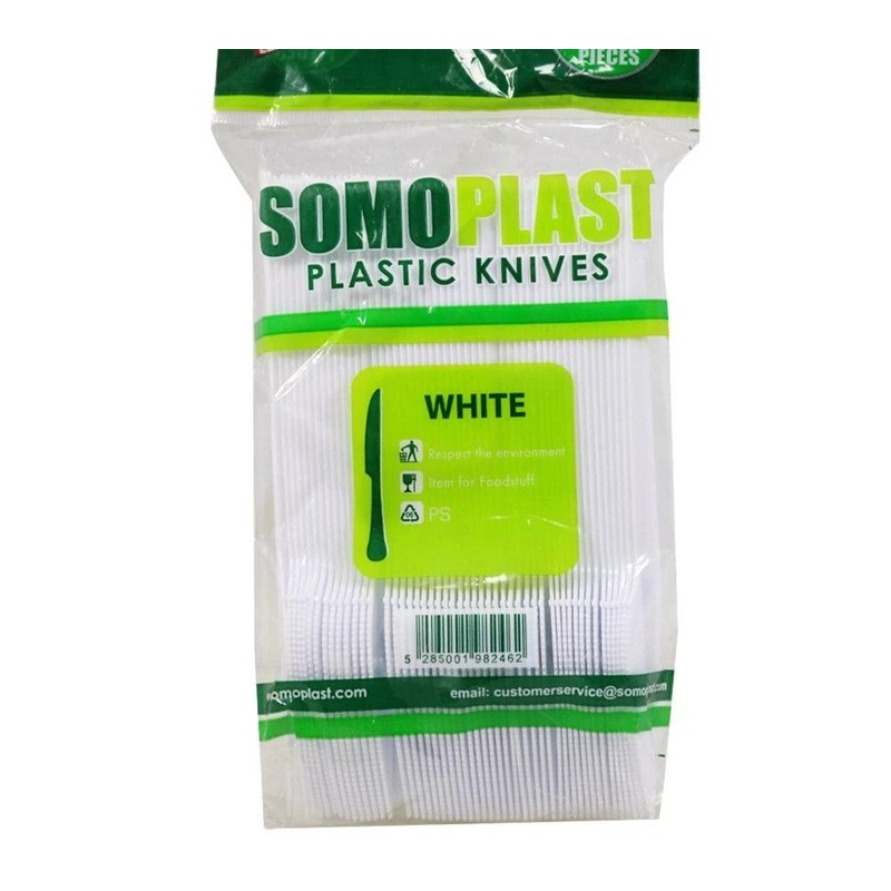 Somoplast Plastic Forks White 50Pcs