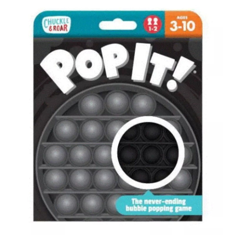Chuckle & Roar Pop It! Fidget and Sensory Game – Black TG870