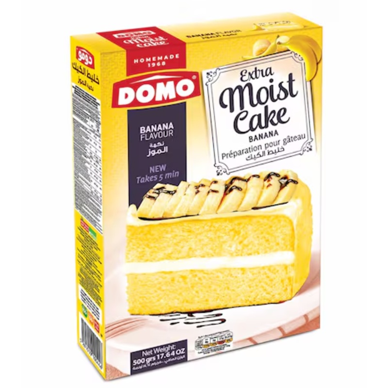 Domo Cake Mix Banana Flavour 500g