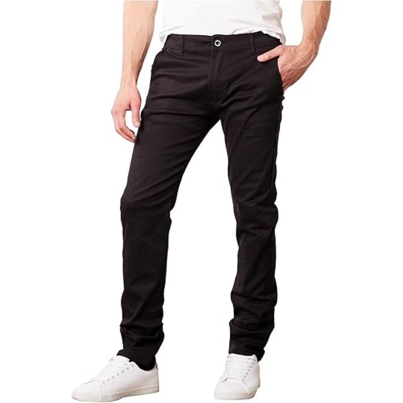 Galaxy By Harvic Mens Black Pants ABF3981