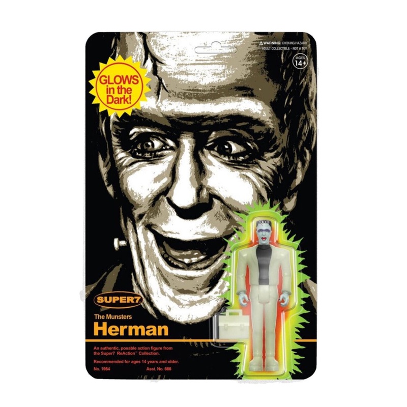 Super7 The Munsters Herman Monster Glow TG1391