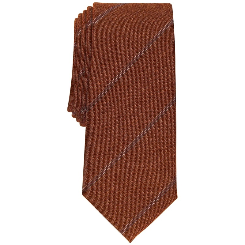 Alfani Men’s Brown Slim Stripe Tie ABL288