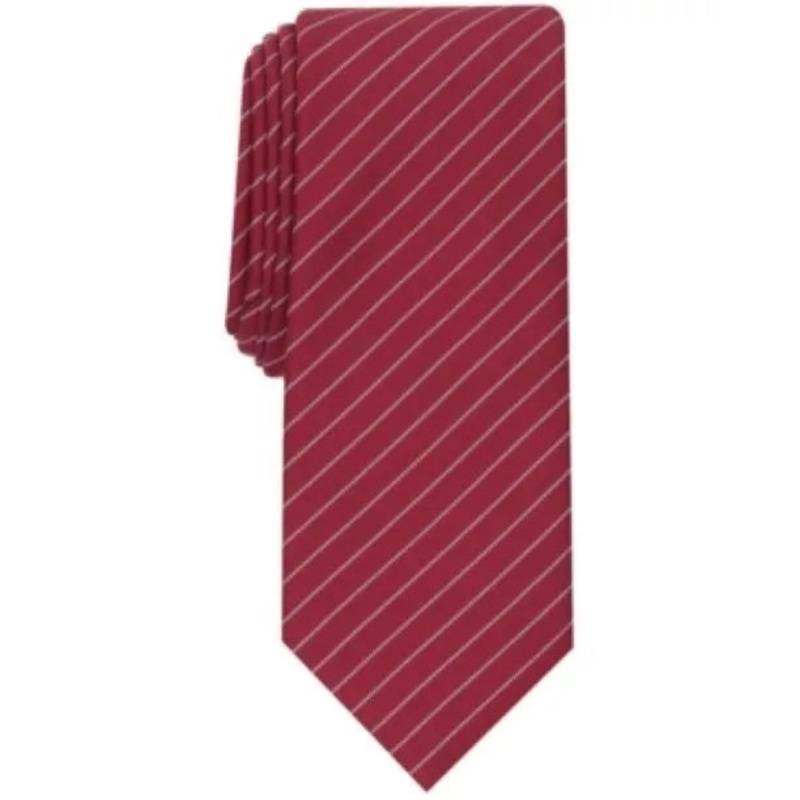 Alfani Men’s Burgundy Fowler Striped Tie ABL401