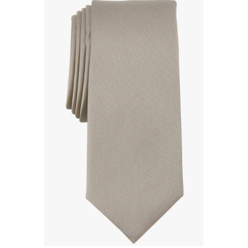 Alfani Men’s Ecru Solid Texture Slim Tie ABL350