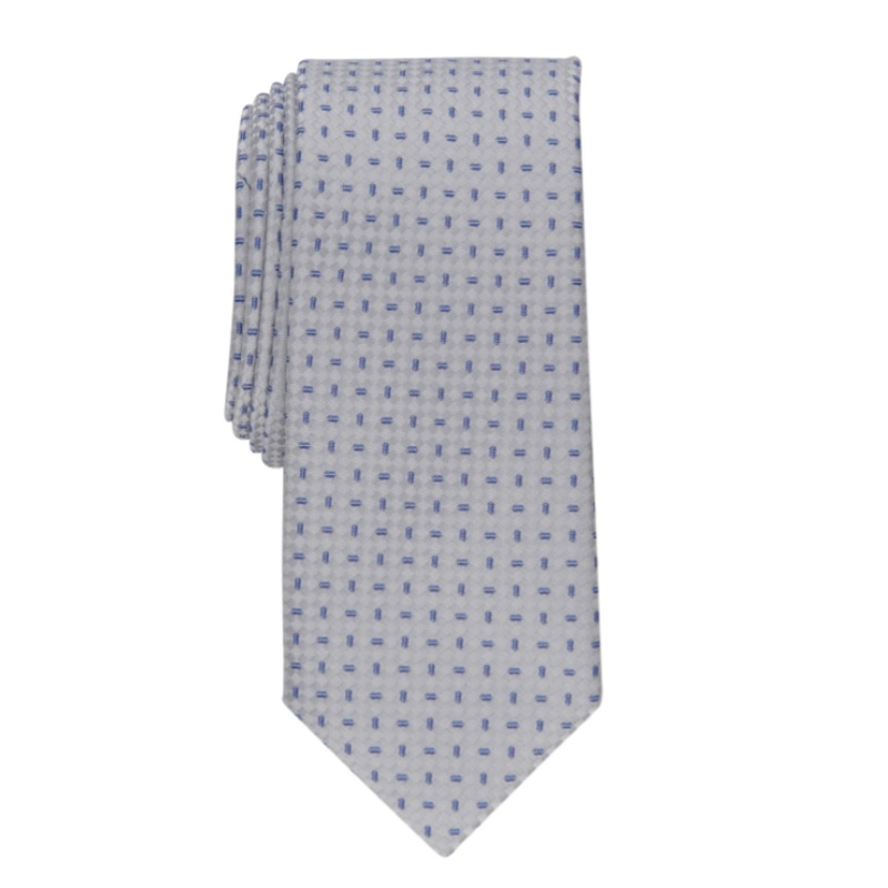 Alfani Men’s Light Gray Slim Geo Neat Tie ABL458