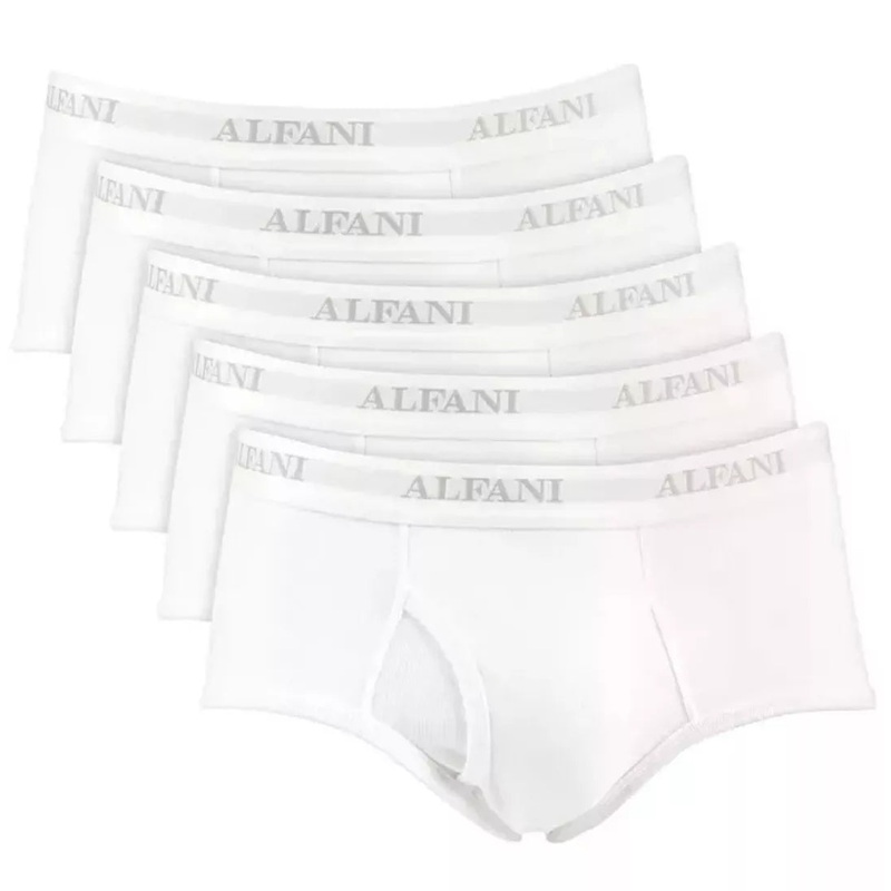 Alfani Men’s White 5 Pairs Bottom Underwear | Alfani In Lebanon