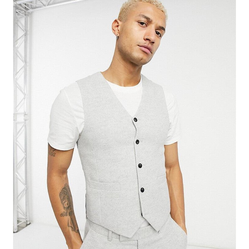 Asos Design Men’s Gray Vest ANF1811