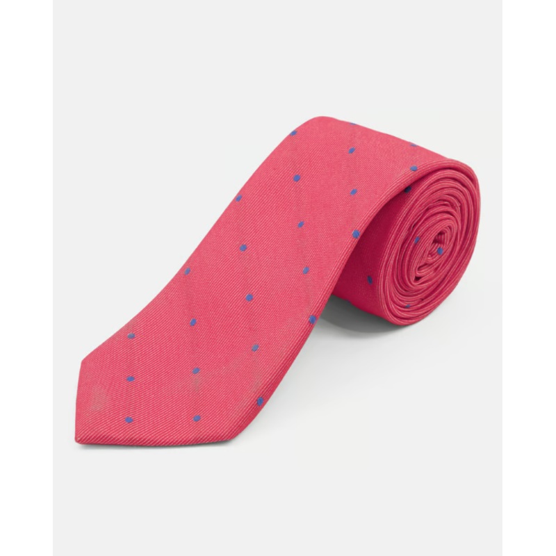 Club Room Men’s Red Classic Dot Stripe Tie ABL324