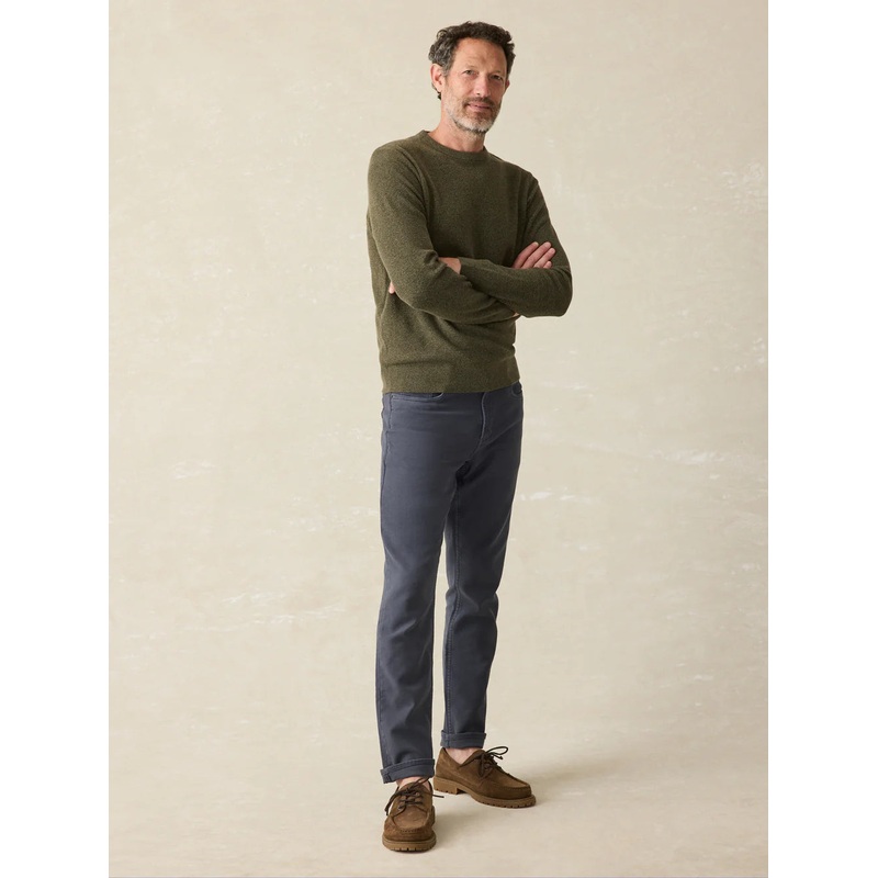 Faherty Men’s Navy Stretch Terry 5-Pocket Pant’s ABF3875