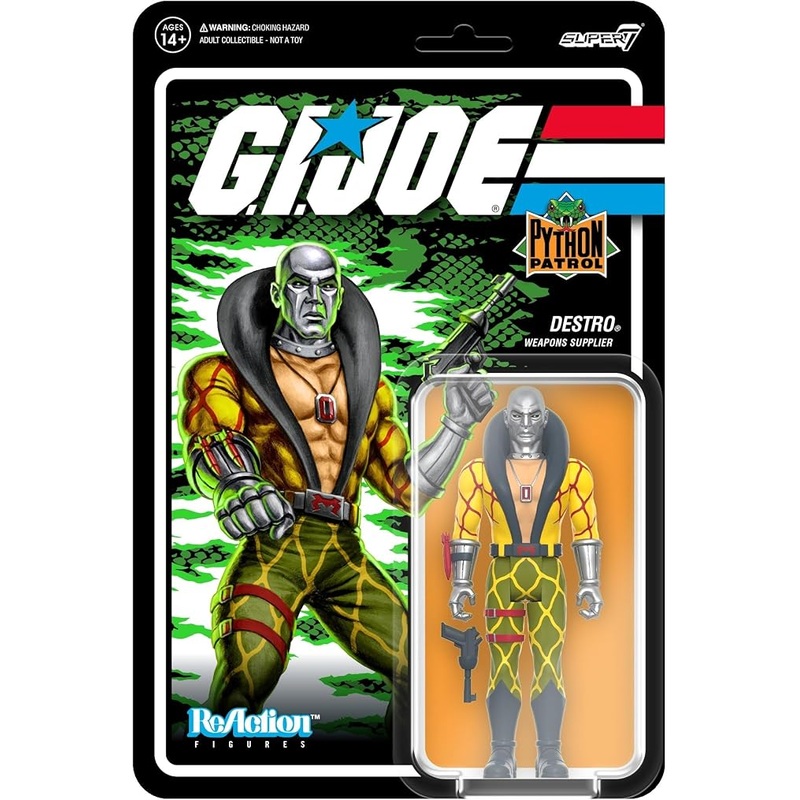 G.I. Joe Python Patrol Destro Weapons Supplier ReAction Figure TG1340