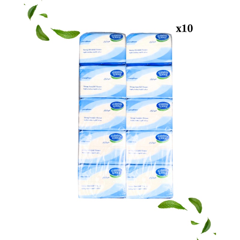 Good Care Interfold Tissues 10 Pack | Good Care In Lebanon