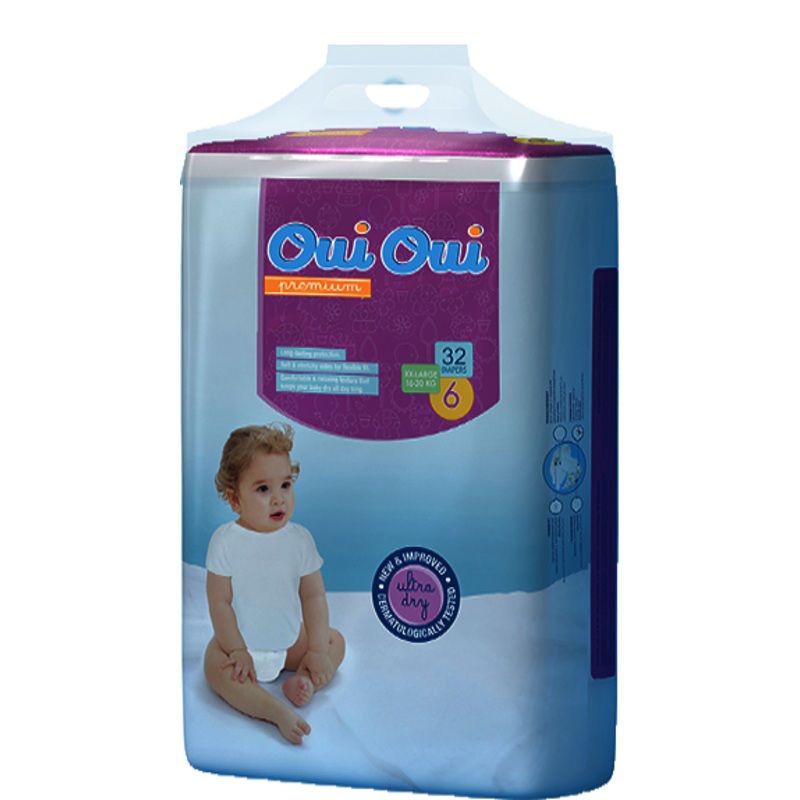 Oui Oui Diapers  Xx-Large Size:6 (16-30KG) *32 Diapers | Qui Qui In Lebanon