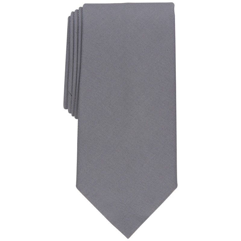 Perry Ellis Portfolio Men’s Gray Connor Classic Solid Tie ABL264