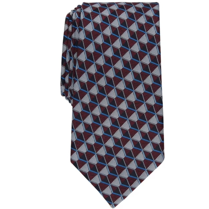 Perry Ellis Portfolio Men’s Multicolor Dunstan Geometric-Print Tie ABL303
