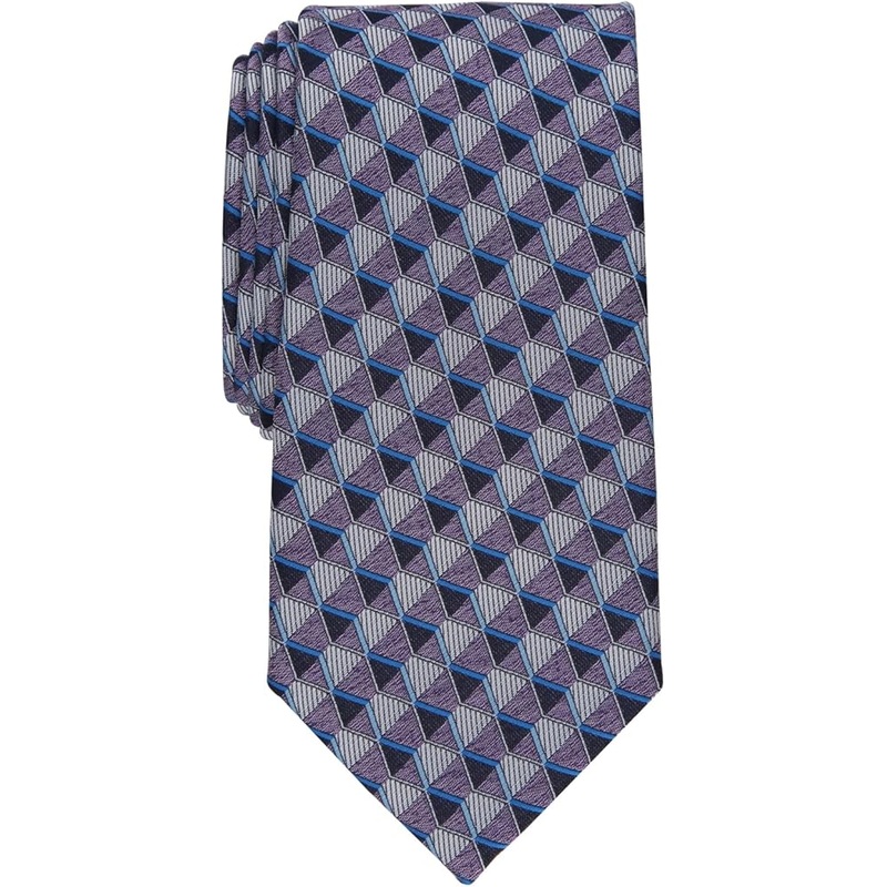 Perry Ellis Portfolio Men’s Multicolor Dunstan Geometric-Print Tie ABL393
