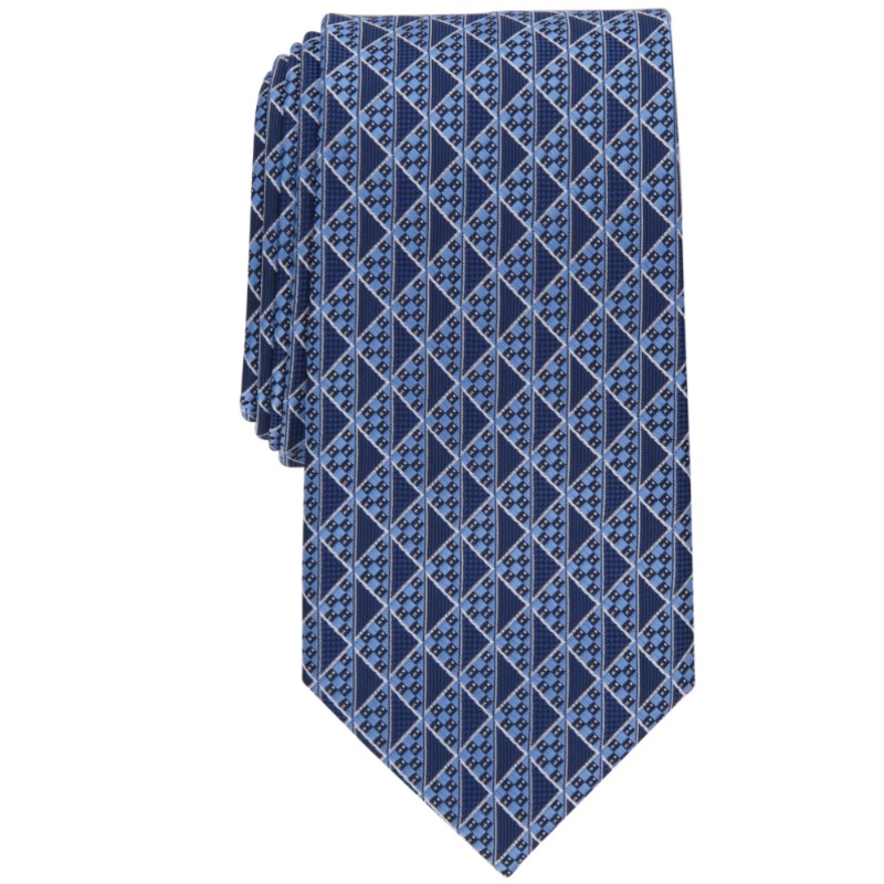 Perry Ellis Portfolio Men’s Multicolor Vogel Geometric-Print Tie ABL433