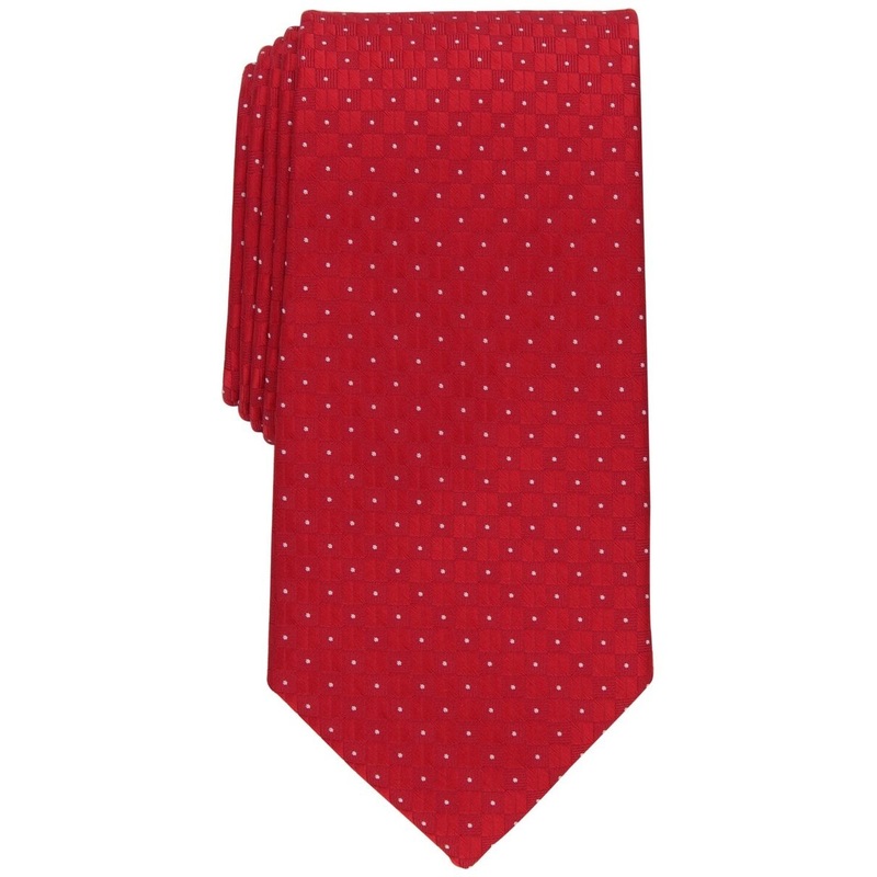 Perry Ellis Portfolio Men’s Red Klaren Neat Tie ABL325