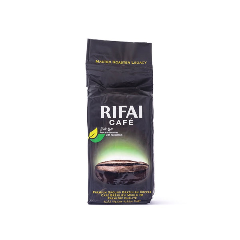 Rifai Cafe Premium Ground Brazilian Coffee With Cardomome 180g | Al Rifai In Lebanon