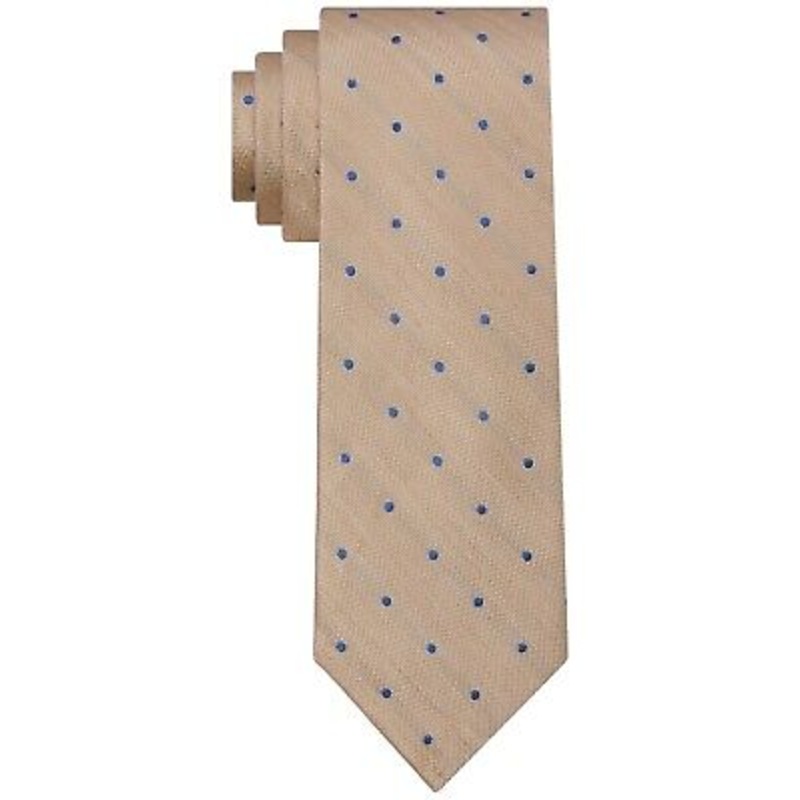 Tommy Hilfiger Men’s Beige Linen Dot Tie ABL415