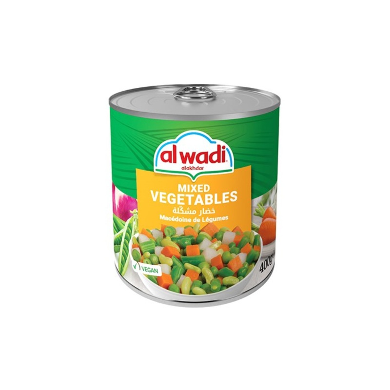 Al Wadi Al Akhdar Mixed Vegetables 400g| Al Wadi In Lebanon