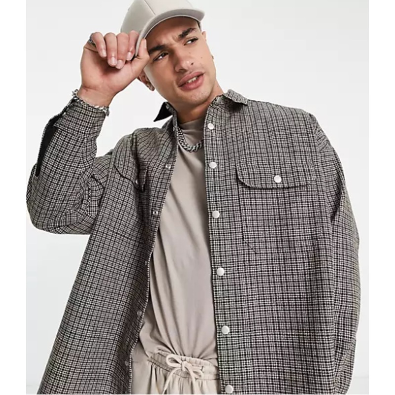 ASOS Design Men’s Brown Checkered Jacket | ASOS Design In Lebanon