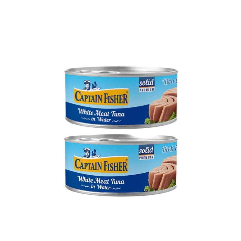 Captain Fisher White Tuna In Water 185G *2 Pcs