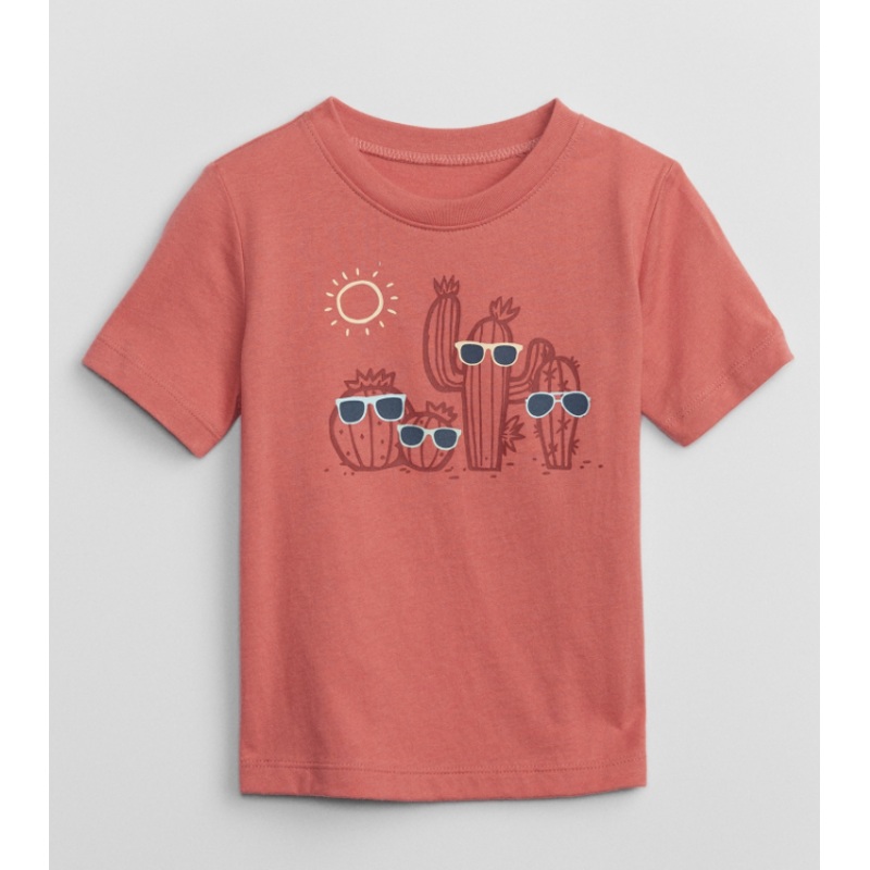 GAP Baby Boy Coral T-Shirt AMZ222