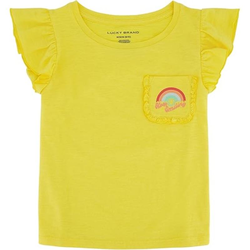 Lucky Brand Girl’s Yellow T-Shirt AMZ4