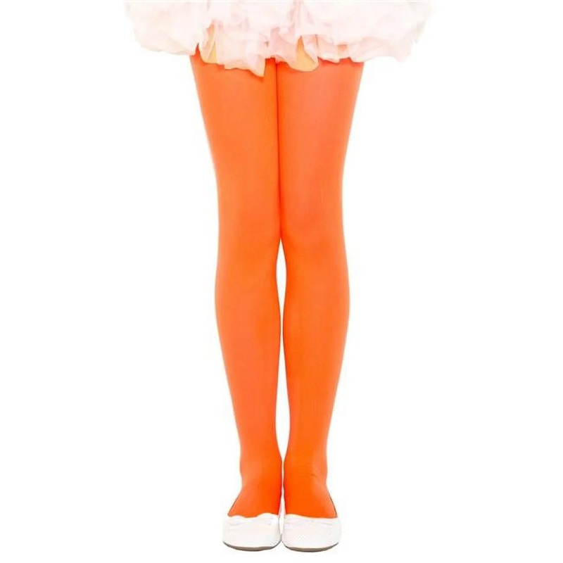 Music Legs Girl’s Opaque Orange Tights AMZ235