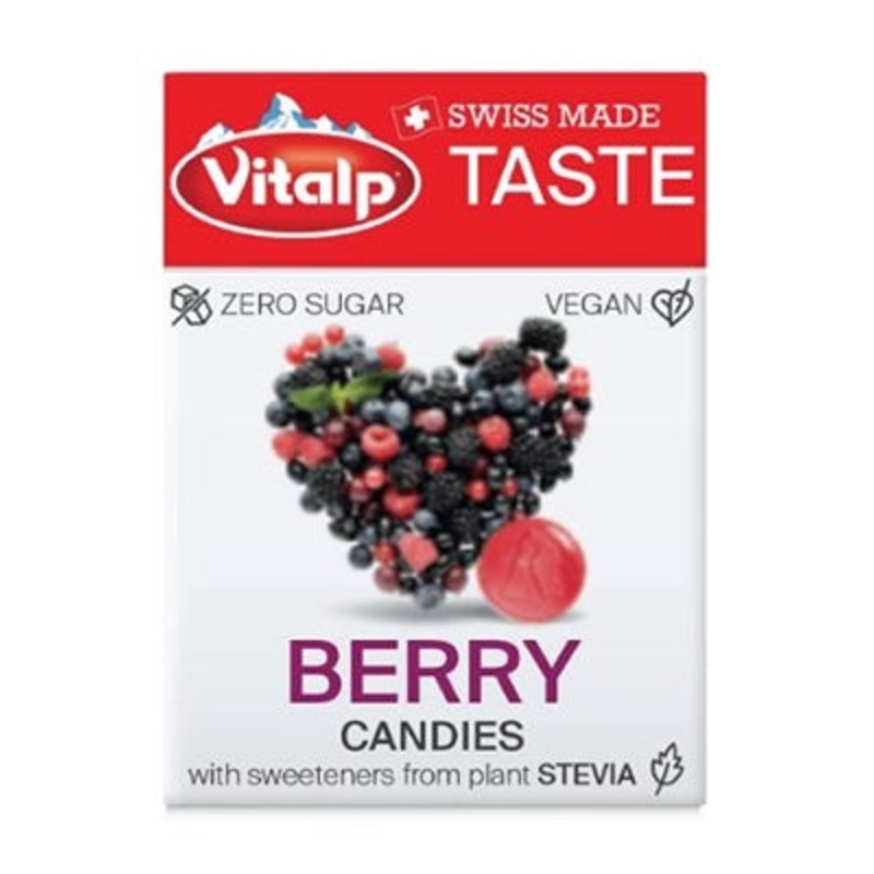 Vital Taste Berry Hard Candies – Sugar Free & Vegan 25g