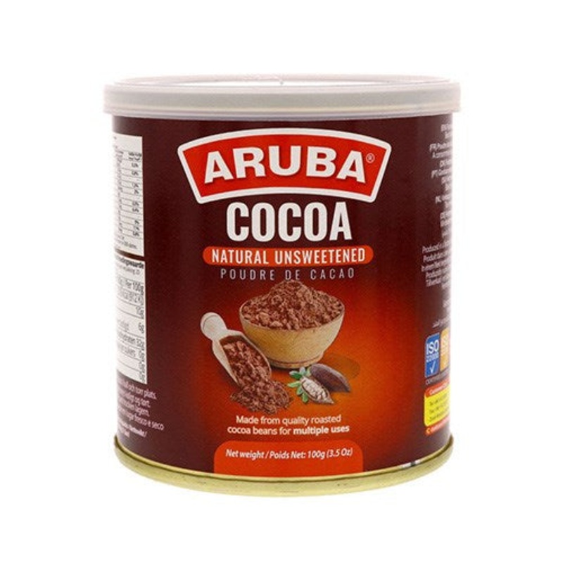 Aruba Cocoa Powder Natural Unsweetened Tin 100g | Aruba In Lebanon