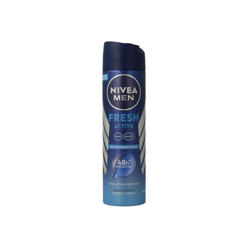 Nivea Men Fresh Active Deodorant (0% Aluminum ACL)150ml |Nivea In Lebanon