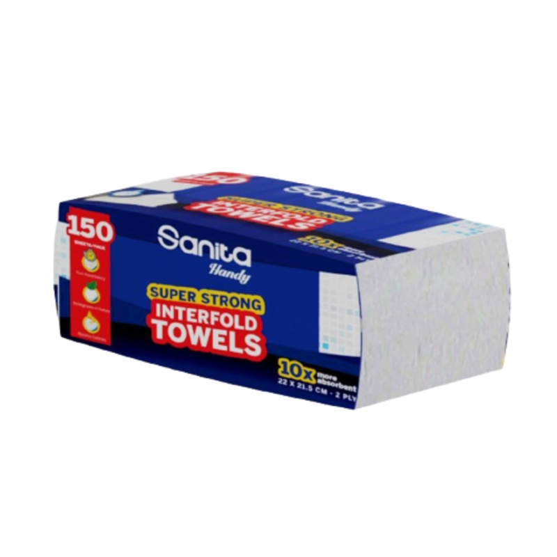 Sanita Handy Interfold Towel 150 Sheets | Sanita In Lebanon